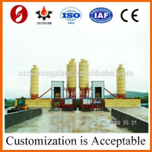 Static mobile concrete batching plant, Stationary mobile concrete batching plant